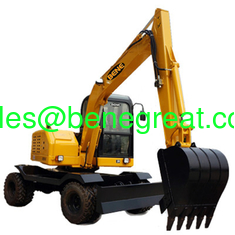 Chine Chinese 6ton mini wheel excavator with hydraulic pump 6 ton wheel excavator with grapple attachment fournisseur