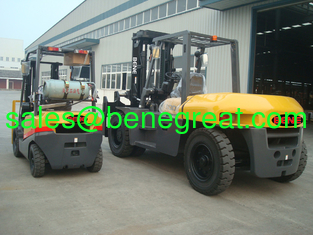 Chine BENEN 10 ton forklift truck VS TCM 10 ton diesel forklift with ISUZU 6BG1 engine fournisseur