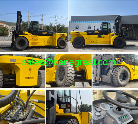 Le plus grand chariot élévateur à moteur diesel chinois 45 tonnes chariot élévateur lourd 45 tonnes conteneur chariot élévateur à roues latérales fournisseur