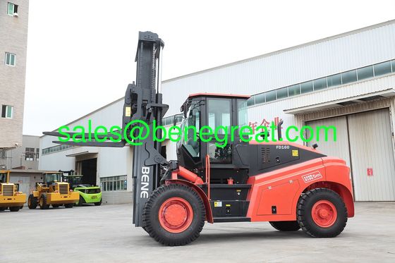 Chariot élévateur diesel BENE 15 tonnes 16 tonnes FD160 avec moteur YUCHAI CUMINS pour levage de conteneurs fournisseur