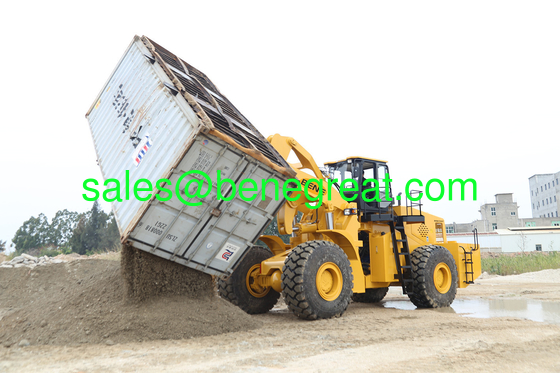 Railroad Car Dumper for 20ft container Chinese BENE 40ton to 42ton fork loader for 24ft container unloading fournisseur