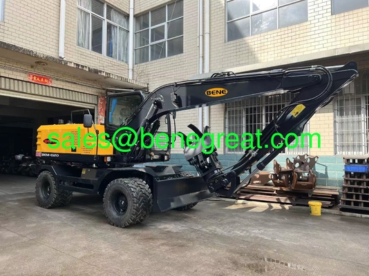 Excavateur à roues de 12 tonnes BENE avec pompe hydraulique Excavateur à roues de 12 tonnes avec moteur YUCHAI fournisseur