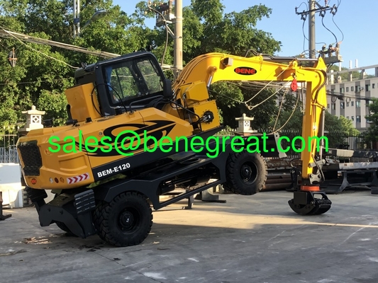Excavateur à roues de 12 tonnes BENE avec pompe hydraulique Excavateur à roues de 12 tonnes avec moteur YUCHAI fournisseur