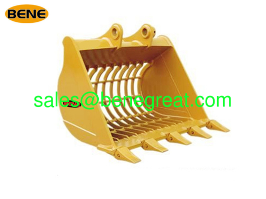 Excavator rock sieve bucket Skeleton buckets with NM400 steel fournisseur