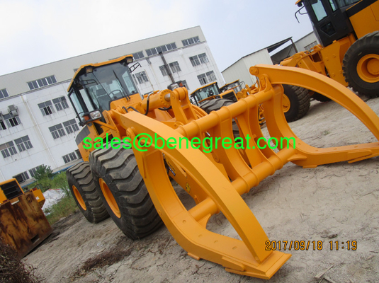 BENE brand 6ton wheel loader with log clamp 10ton load capacity Cummins engine fournisseur