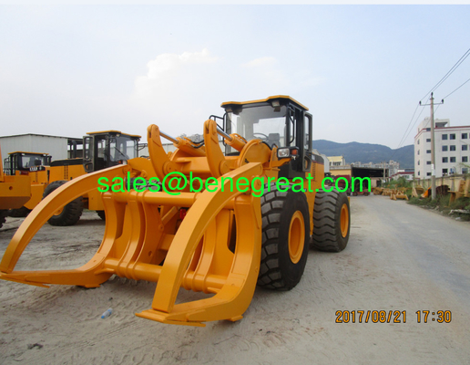 10 ton 12ton load capacity log loader 12ton wheel loader with clamp fournisseur