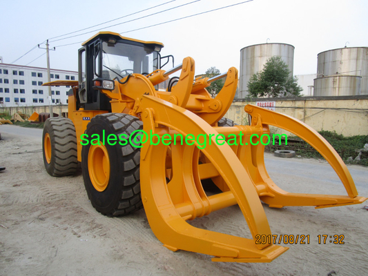 10 ton 12ton load capacity log loader 12ton wheel loader with clamp fournisseur