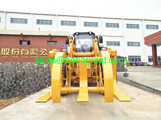Lonking LG850 wheel Loader 5ton wheel loader with log grapple fournisseur