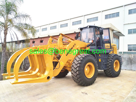 Lonking LG850 wheel Loader 5ton wheel loader with log grapple fournisseur