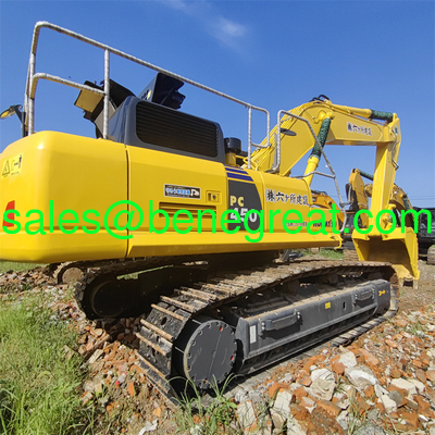8 rouleaux de piste Excavateur d'occasion/d'occasion 9,7m de creusement de la ligne de ramassage moteur Komatsu SAA6D125E-5 fournisseur