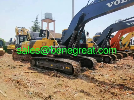 Excavateur VOLVO EC210 utilisé 263KW 21,5 tonnes 9,7 mètres de portée de creusement fournisseur