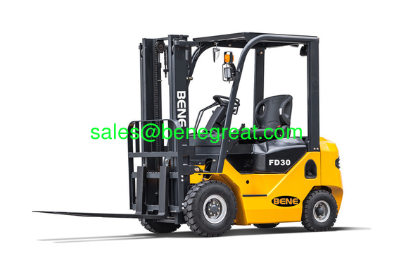 BENE chariot élévateur diesel de 3 tonnes avec moteur isuzu chariot élévateur de 3 tonnes avec mât triplex de 4,5 m fournisseur
