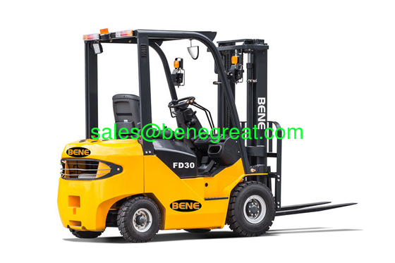 BENE chariot élévateur diesel de 3 tonnes avec moteur isuzu chariot élévateur de 3 tonnes avec mât triplex de 4,5 m fournisseur