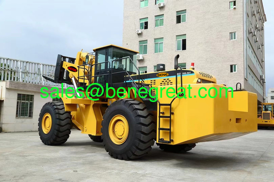 BENE 50 tonnes Téléchargeur à fourche pour blocs de granit Traitement VS Caterpillar 988H chargeur à roues lourdes fournisseur