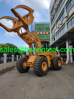 8 ton to 15 ton load capacity log loader BEM15-J wheel loader with wood clamp for sale fournisseur