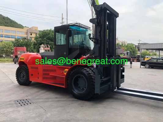 hot sale 15ton /16ton FD150 diesel forklift truck 15 ton heavy diesel forklift with cabin fournisseur