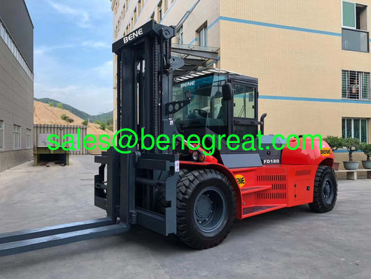 chariot élévateur diesel robuste chinois de 14,0 à 18,0 tonnes avec moteur Cummins, chariot élévateur de conteneur de 15 tonnes à vendre fournisseur